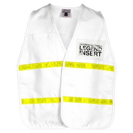 Kishigo White, Not ANSI Compliant, Incident Command Vest 3711I